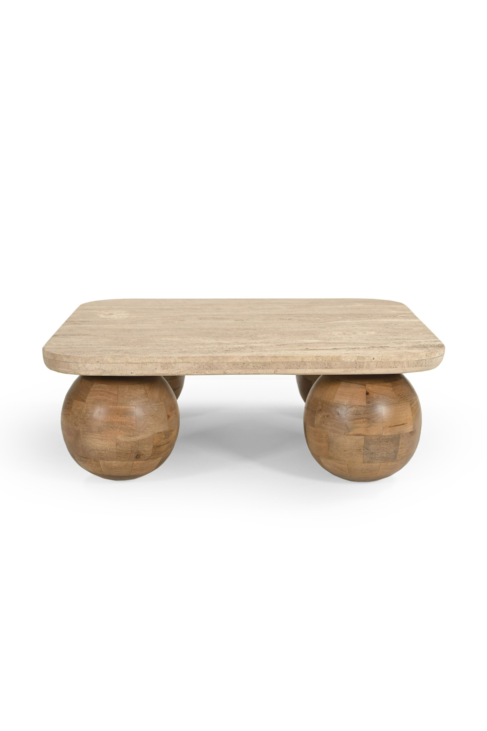 Travertine Beige Coffee Table | OROA Modern Seadrift | Oroa.com