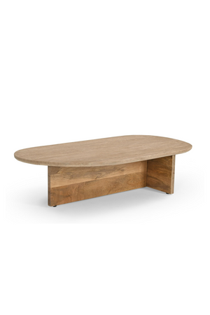 Travertine Freeform Coffee Table | OROA Modern Chisholm | Oroa.com