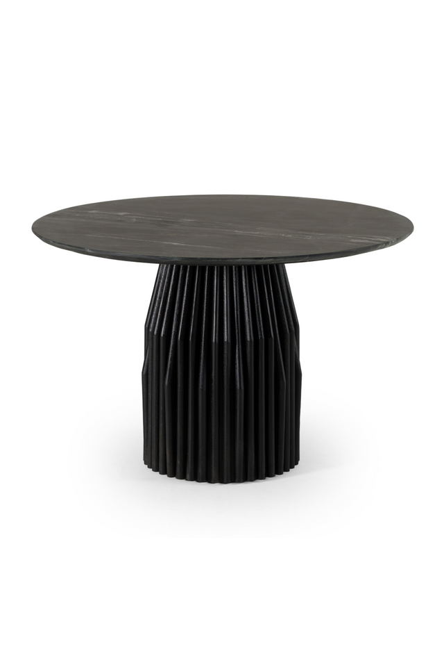 Round Black Marble Dining Table | OROA Modern Jenna | Oroa.com