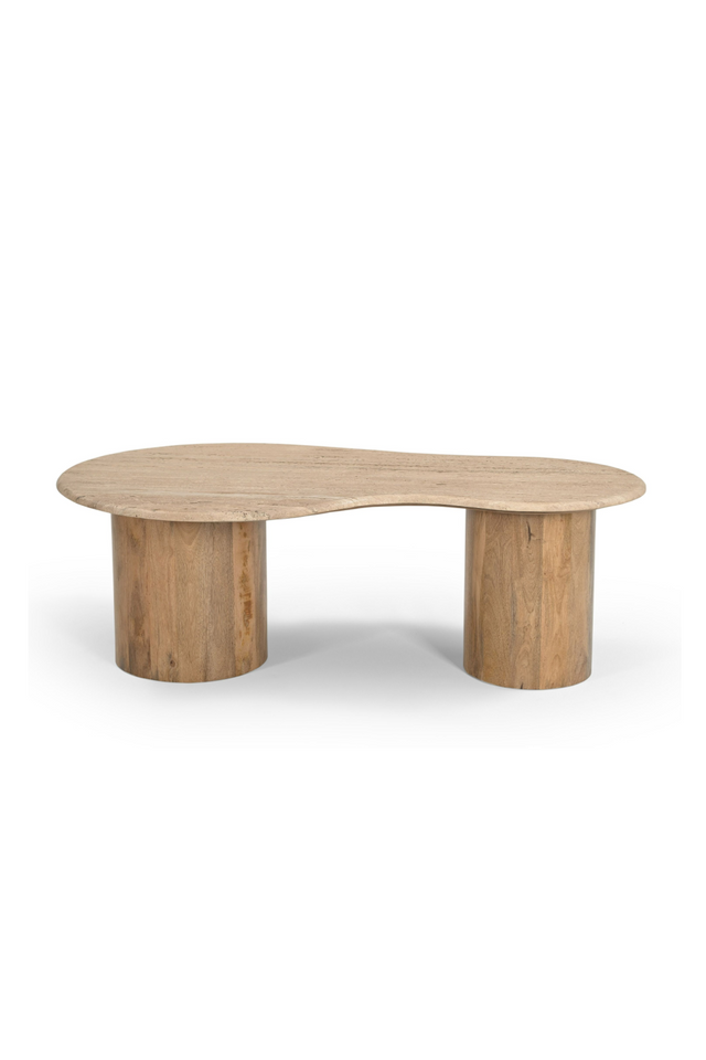 Freeform Travertine Marble Coffee Table | OROA Modern Sanford | Oroa.com
