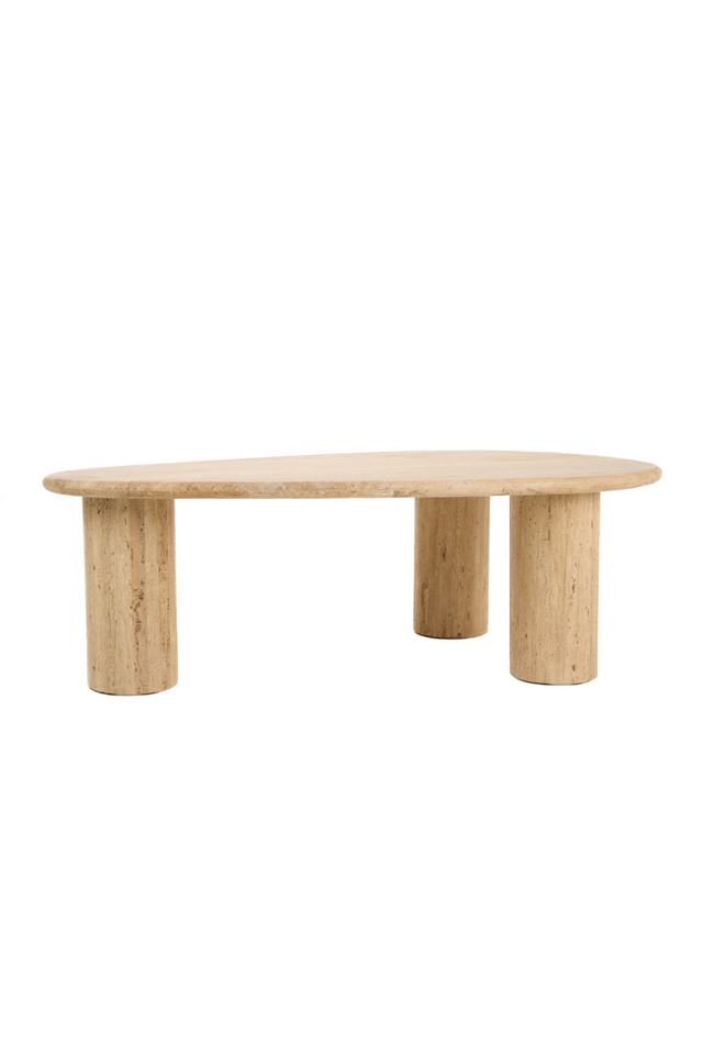 Freeform Travertine Coffee Table | OROA Modern Gracemont | Oroa.com