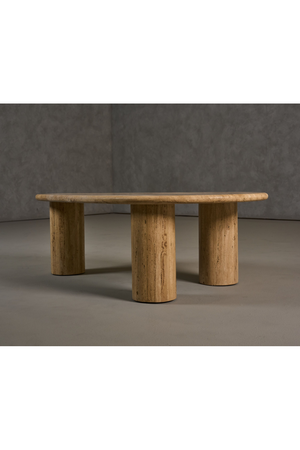   Freeform Travertine Coffee Table | Oroa.com