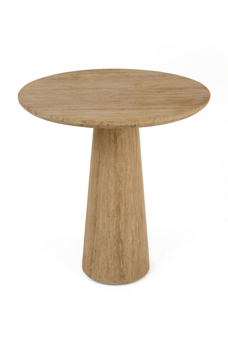 Travertine Round Dining Table | OROA Modern Velma | Oroa.com