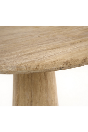 Travertine Round Dining Table | OROA Modern Velma | Oroa.com