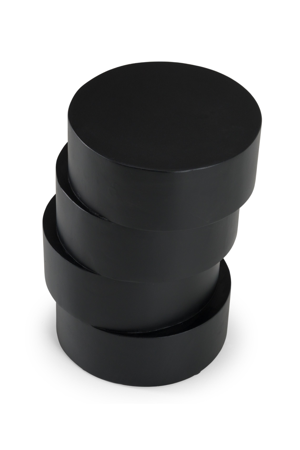 Black Wooden Stacked End Table | OROA Modern Grove  | Oroa.com
