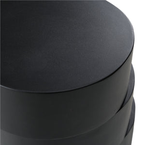   Black Wooden Stacked End Table | Oroa.com
