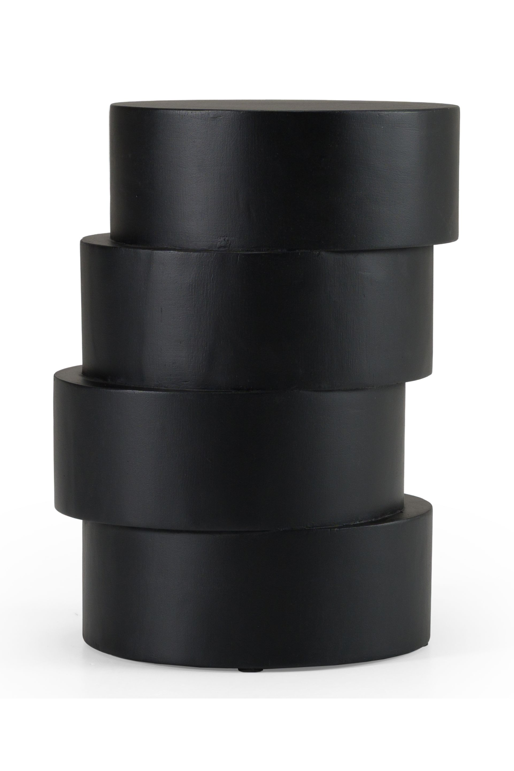 Black Wooden Stacked End Table | OROA Modern Grove  | Oroa.com