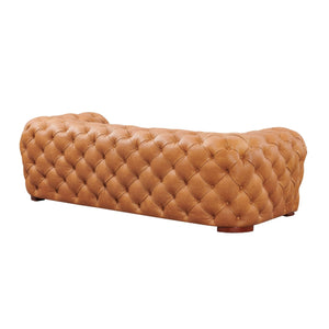   Tufted Italian Leather Sofa | Oroa.com
