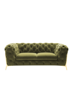 Green Velvet Tufted Sofa | OROA Modern Sheila | Oroa.com