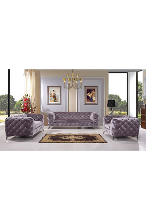 Gray Tufted Sofa | OROA Modern Delilah | Oroa.com