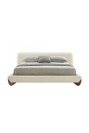 Cream Fabric Bed | OROA Modern Fleury | Oroa.com