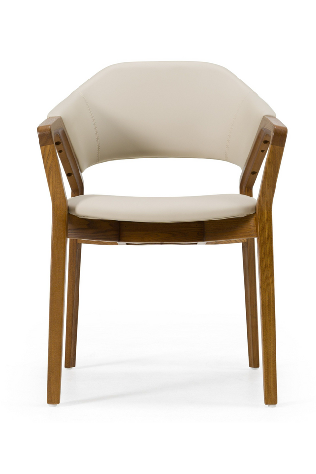 Cream Vegan Leather Dining Chair | OROA Modern Ocasio | Oroa.com