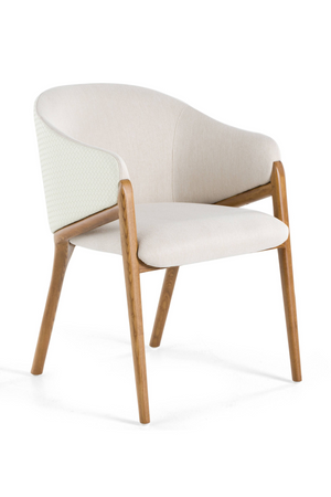 Curve-Back Cream Dining Chair | OROA Modern Lunde | Oroa.com