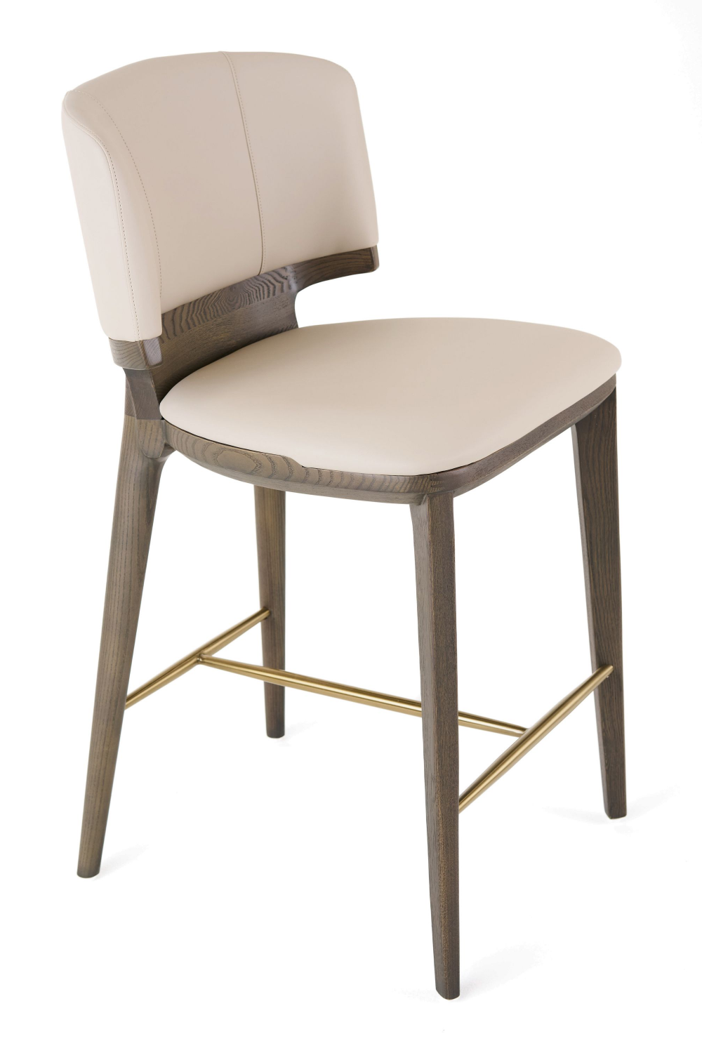 Beige Vegan Leather Counter Chair | OROA Modern Calvary | Oroa.com