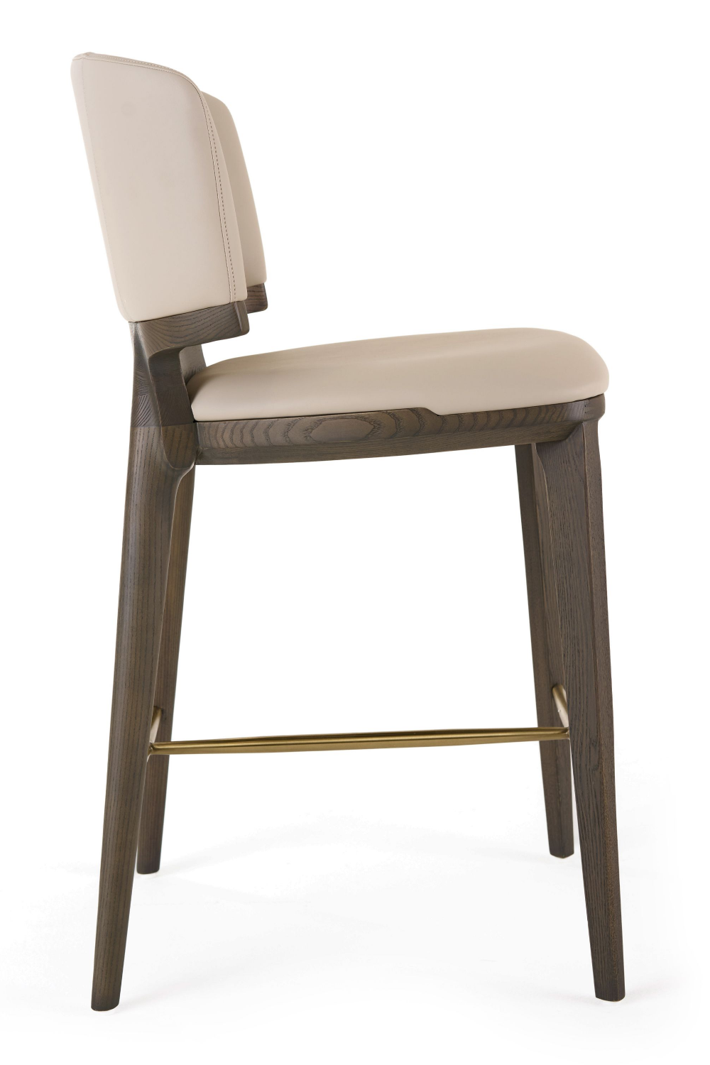 Beige Vegan Leather Counter Chair | OROA Modern Calvary | Oroa.com