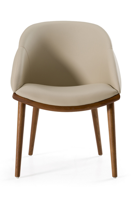 Beige Vegan Leather Dining Chair | OROA Modern Michael | Oroa.com