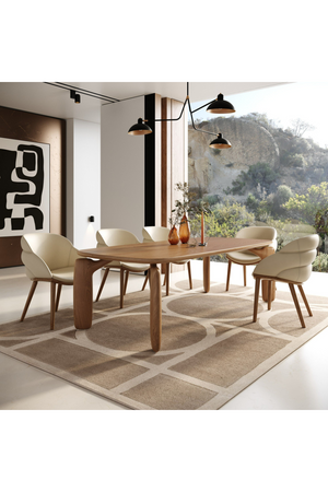 Beige Vegan Leather Dining Chair | OROA Modern Michael | Oroa.com