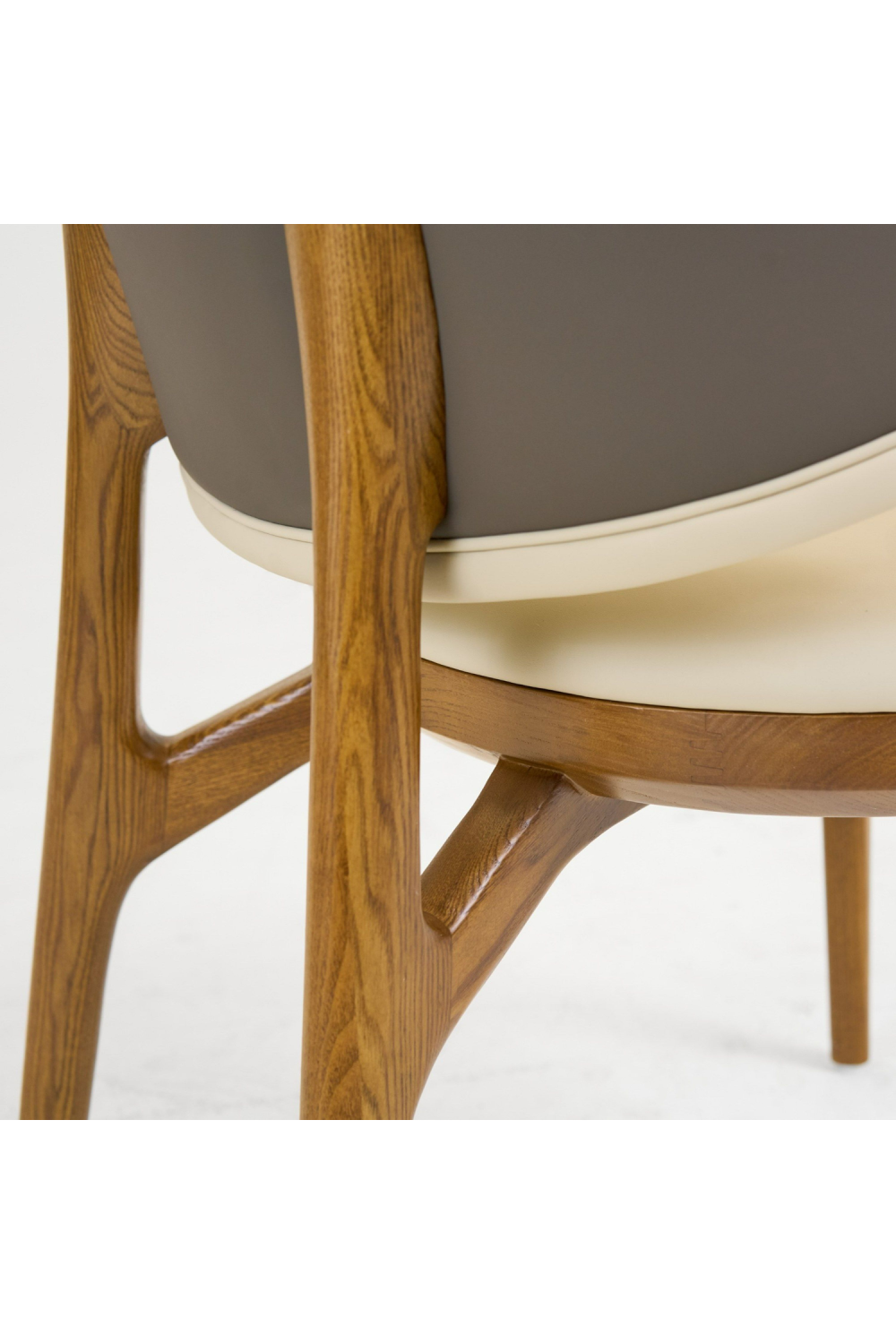 Cream Leatherette Dining Chair | OROA Modern Chance | Oroa.com
