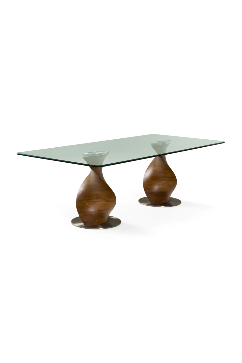 Twisted Wood Base Dining Table | OROA Modern Cleveland | Oroa.com