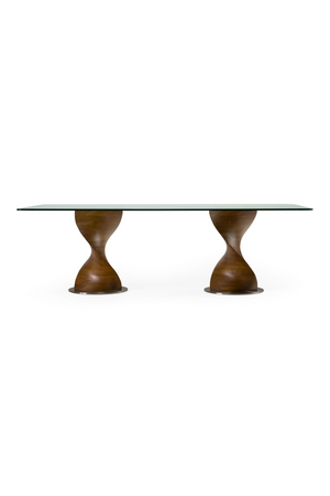Twisted Wood Base Dining Table | OROA Modern Cleveland | Oroa.com