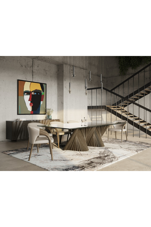 Gray Ash Base Dining Table | OROA Modern Byer | Oroa.com