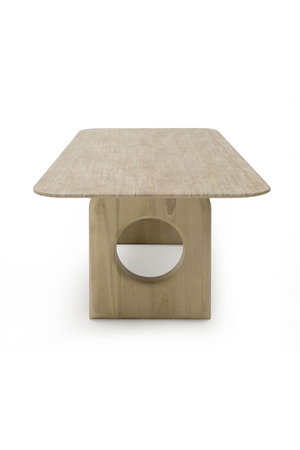 Beige Marble Dining Table | OROA Modern Osaka | Oroa.com