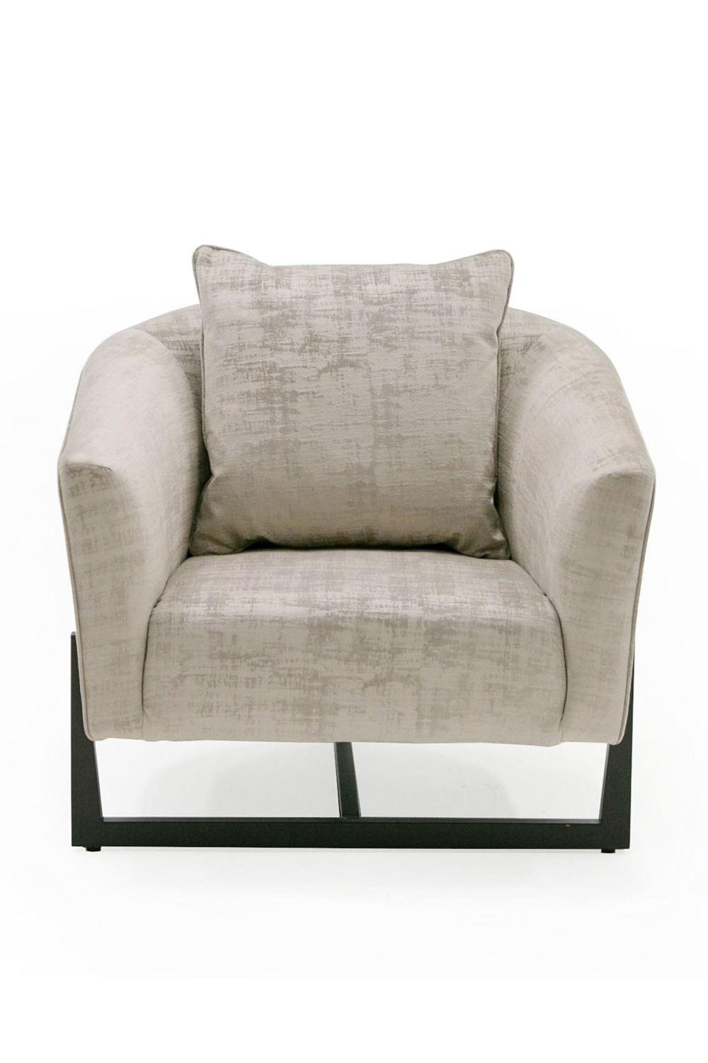 Curved Gray Accent Chair | OROA Modern Forbis | Oroa.com