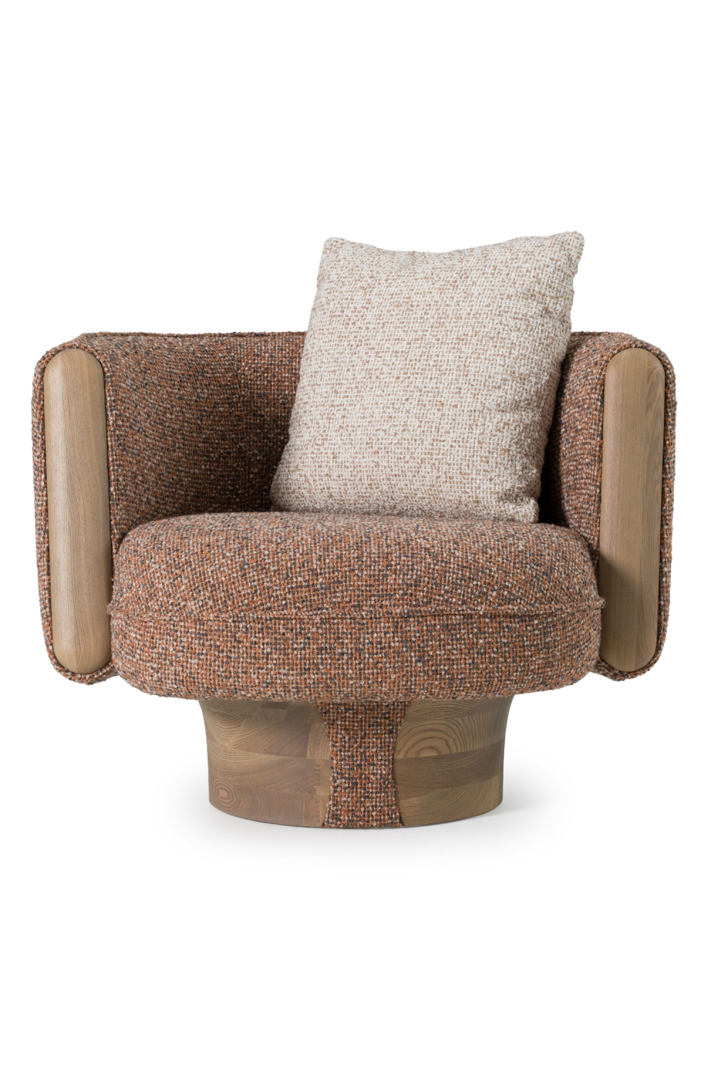Multicolored Boucle Accent Chair | OROA Modern Raywood