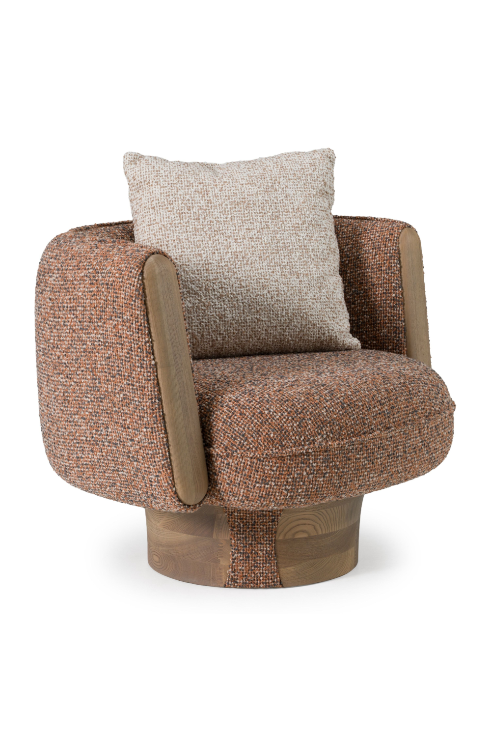 Multicolored Boucle Accent Chair | OROA Modern Raywood