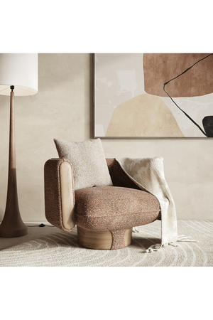 Multicolored Boucle Accent Chair | OROA Modern Raywood