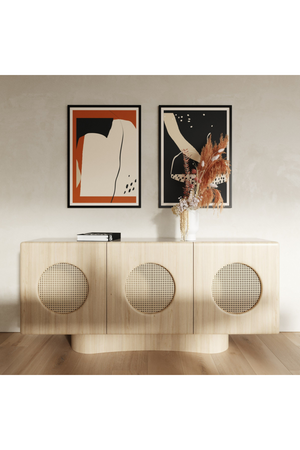 Natural Ash Rattan Sideboard | OROA Modern Osaka | Oroa.com