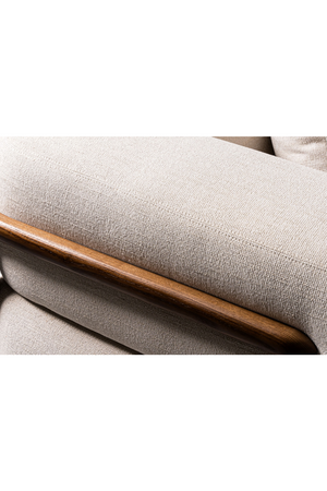 White Fabric Sectional Sofa | OROA Modern Simone | Oroa.com