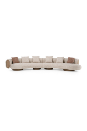 Multicolored Boucle Sectional Sofa | OROA Modern Raywood | Oroa.com