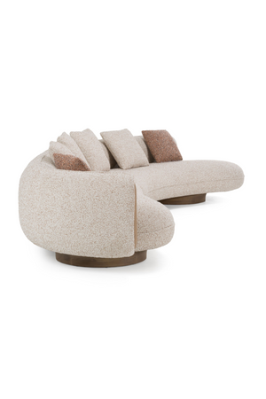 Multicolored Boucle Sectional Sofa | OROA Modern Raywood | Oroa.com