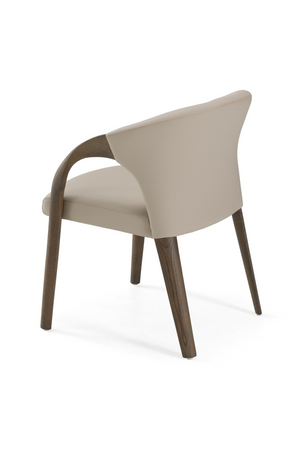 Vegan Leather Curved Dining Chair | OROA Modern Wynetta | Oroa.com