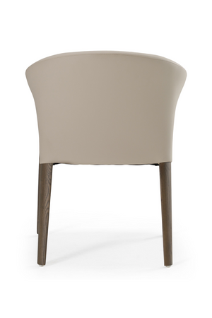 Vegan Leather Curved Dining Chair | OROA Modern Wynetta | Oroa.com