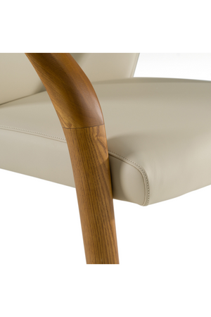 Light Gray Leather Dining Chair | OROA Modern Wynetta | Oroa.com