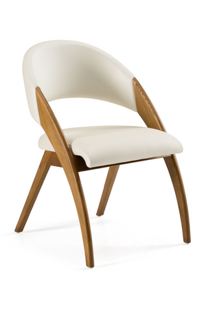 Ash Framed Cream Dining Chair | OROA Modern Lucas | Oroa.com