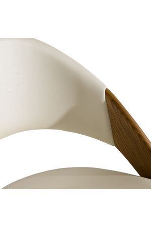 Ash Framed Cream Dining Chair | OROA Modern Lucas | Oroa.com