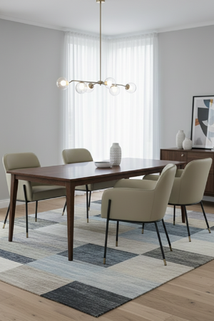 Gray Vegan Leather Dining Armchair | OROA Modern Brady | Oroa.com