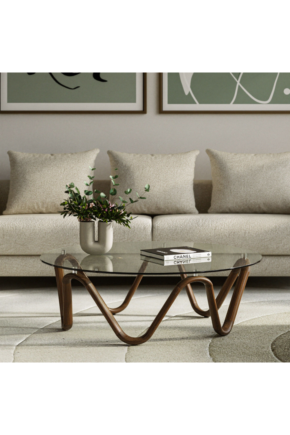 Glass Round Coffee Table | OROA Modern Lassen | Oroa.com