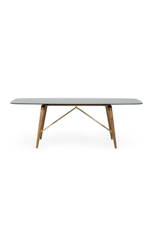 Smoked Glass Dining Table L | OROA Modern Kipling | Oroa.com