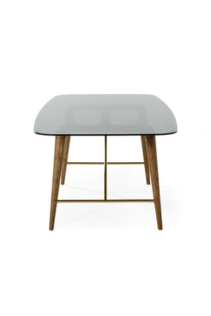 Smoked Glass Dining Table L | OROA Modern Kipling | Oroa.com