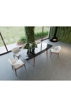 Smoked Glass Dining Table L | OROA Modern Kipling | Oroa.com