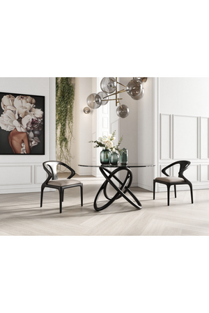 Intertwined Black Base Dining Table | OROA Modern Mason | Oroa.com