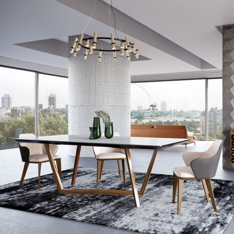   White Marble Top Dining Table | Oroa.com