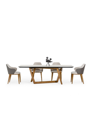 White Marble Top Dining Table | OROA Modern James | Oroa.com