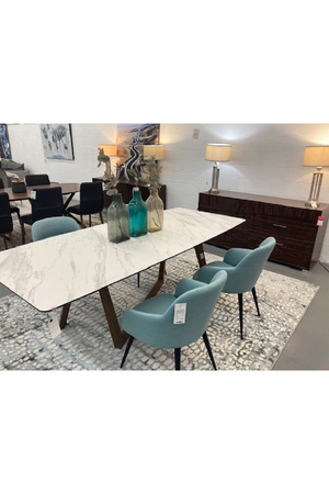 White Marble Top Dining Table | OROA Modern James | Oroa.com