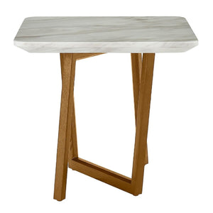   White Ceramic End Table | Oroa.com