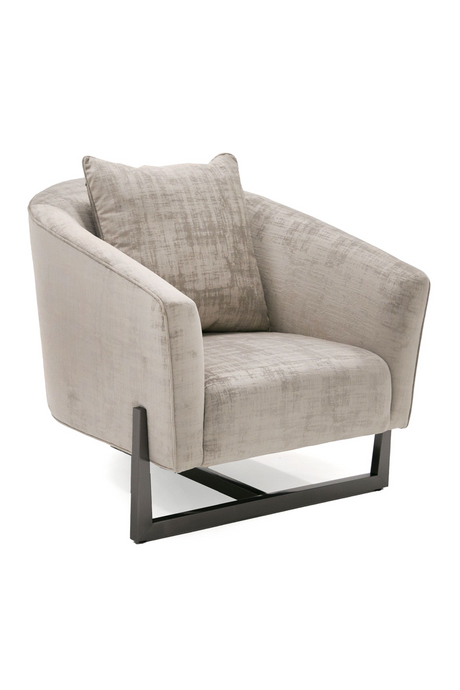 Bronze Cross Base Accent Chair | OROA Modern Forbis | Oroa.com